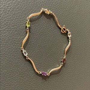 925 semi-precious gemstone bracelet
